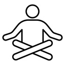 Meditating icon