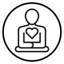 Meditation Black Outline icon