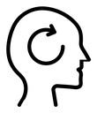 Memory recall Black Outline icon