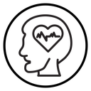 Mental health Black Outline icon