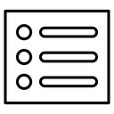 Menu list button icon