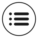 Menu list button icon