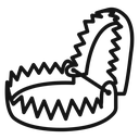 Metal trap icon