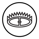 Metal trap icon