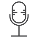 Microphone Black Outline icon