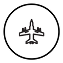 Military aircraft icon