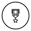 Military medal icon