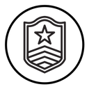 Military rank badge icon