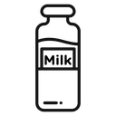 Milk bottle icon