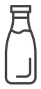 Milk bottle icon