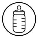 Milk bottle icon