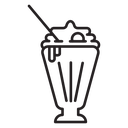 Milk shake icon