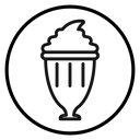Milkshake Black Outline icon