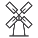 Mill sign icon