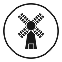 Mill sign icon