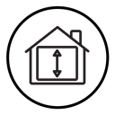 Minimum ceiling heights icon