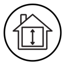 Minimum ceiling heights icon