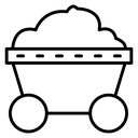 Mining coal icon