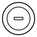 Minus (2) icon