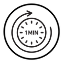 Minute timer icon