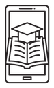 Mobile learning icon