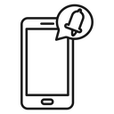 Mobile message notification icon