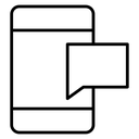 Mobile message notification icon