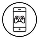 Mobile phone game icon
