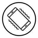 Mobile phone vibrating icon