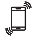 Mobile phone vibrating icon