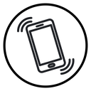 Mobile phone vibrating icon