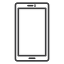 Mobile Black Outline icon