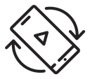 Mobile rotate Vector icon