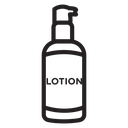 Moisturizing lotion bottle icon