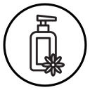 Moisturizing lotion bottle icon