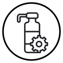 Moisturizing lotion bottle icon
