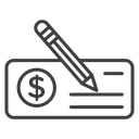 Money check icon