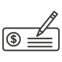 Money check (1) icon