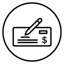 Money check icon
