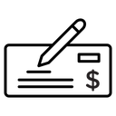 Money check icon