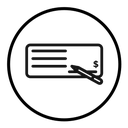 Money check icon
