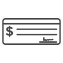 Money Check Signature icon