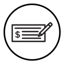 Money check icon