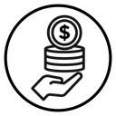 Money coin icon