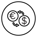 Money exchange icon