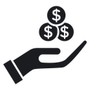 Money in hand 2 icon
