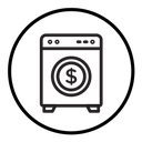 Money laundering icon