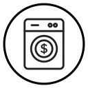 Money laundering icon