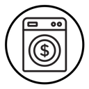 Money laundering icon