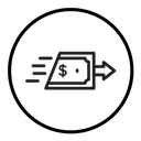 Money transfer icon